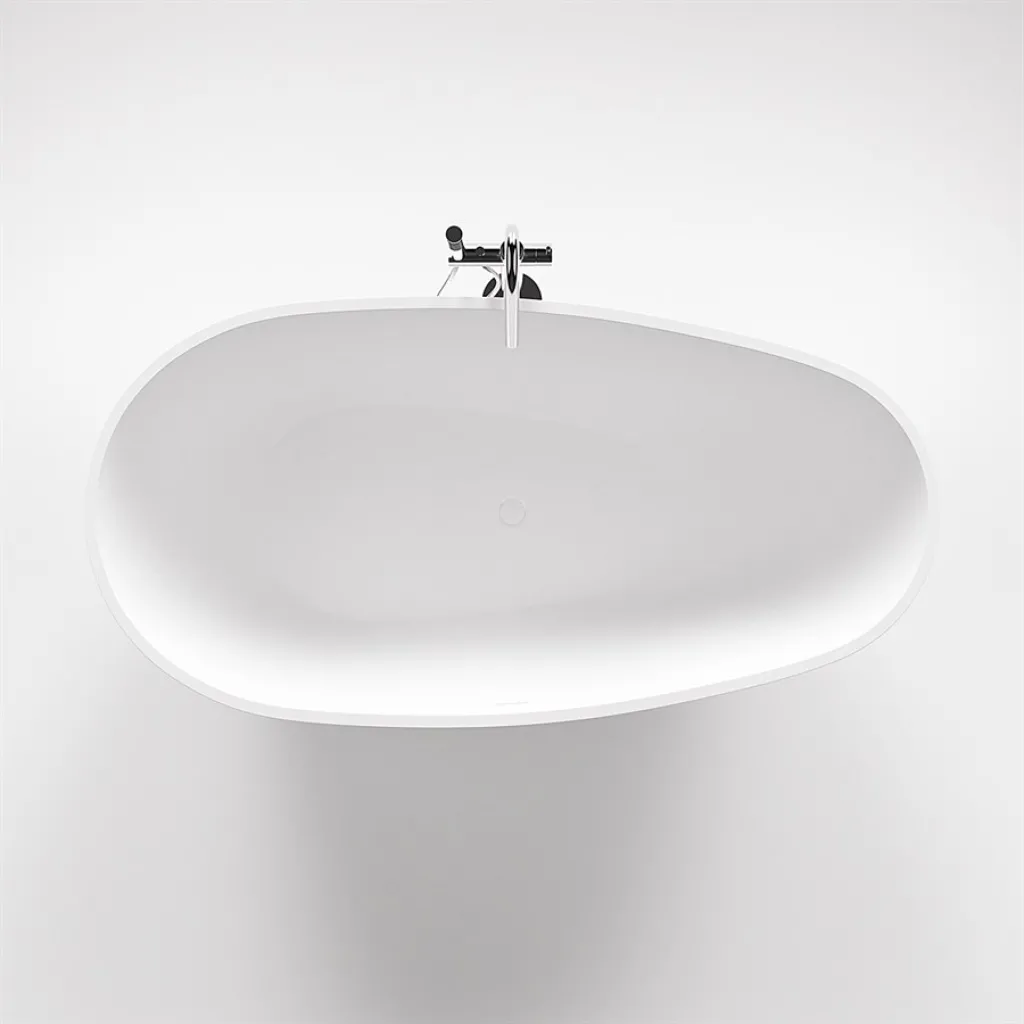 Boheme XL 180 - Bathtub 180x90, Solid Matt White SolidTec®