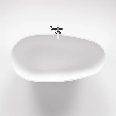 Boheme XL 180 - Bathtub 180x90, Solid Matt White SolidTec®