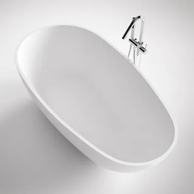Boheme XL 180 - Bathtub 180x90, Solid Matt White SolidTec®