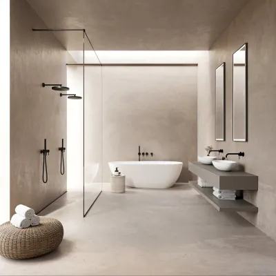 Boheme XL 180 - Bathtub 180x90, Solid Matt White SolidTec®