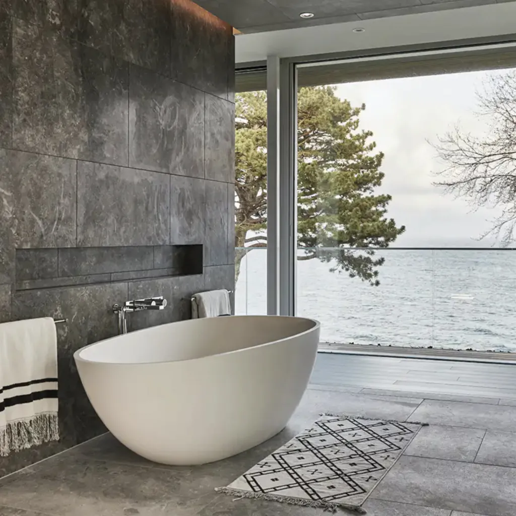 Boheme XL 180 - Bathtub 180x90, Solid Matt White SolidTec®