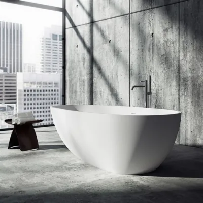 Boheme XL 180 - Bathtub 180x90, Solid Matt White SolidTec®