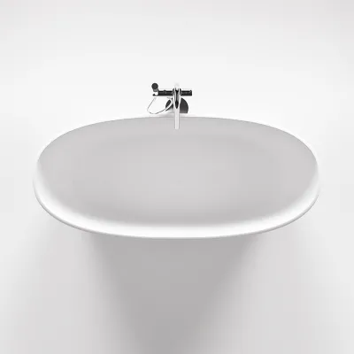 Casa 158 - Bathtub 158 x 70, Solid Matt White SolidTec®