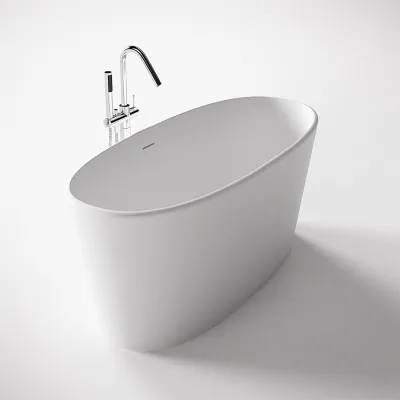 Casa 158 - Bathtub 158 x 70, Solid Matt White SolidTec®