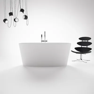 Casa 158 - Bathtub 158 x 70, Solid Matt White SolidTec®