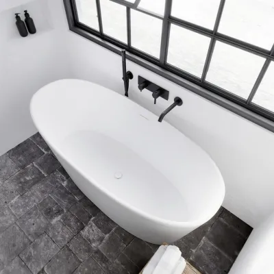 Casa 158 - Bathtub 158 x 70, Solid Matt White SolidTec®