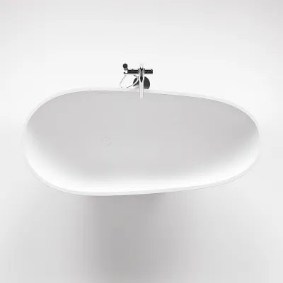 Boheme 182H - Bathtub 182x82 x59h, Solid Matt White SolidTec®