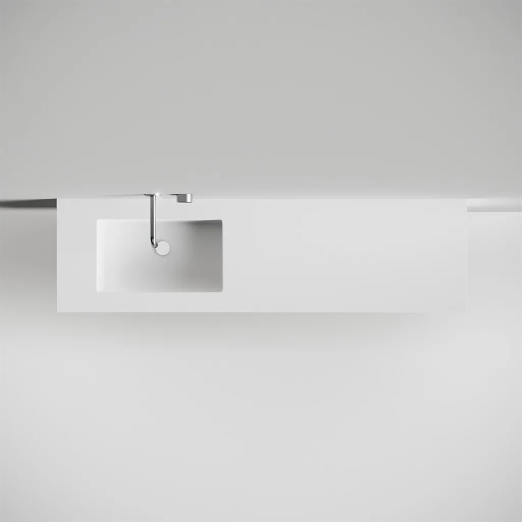 Copenhagen Chic 180L - Bathroom furniture, Corian®, Matte white