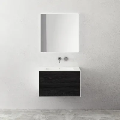 Copenhagen Chic 80 - Bathroom furniture, Corian®, Smoked Black Oak