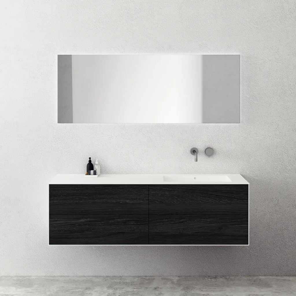 Copenhagen Chic 160R - Corian®, Smoked Black Oak