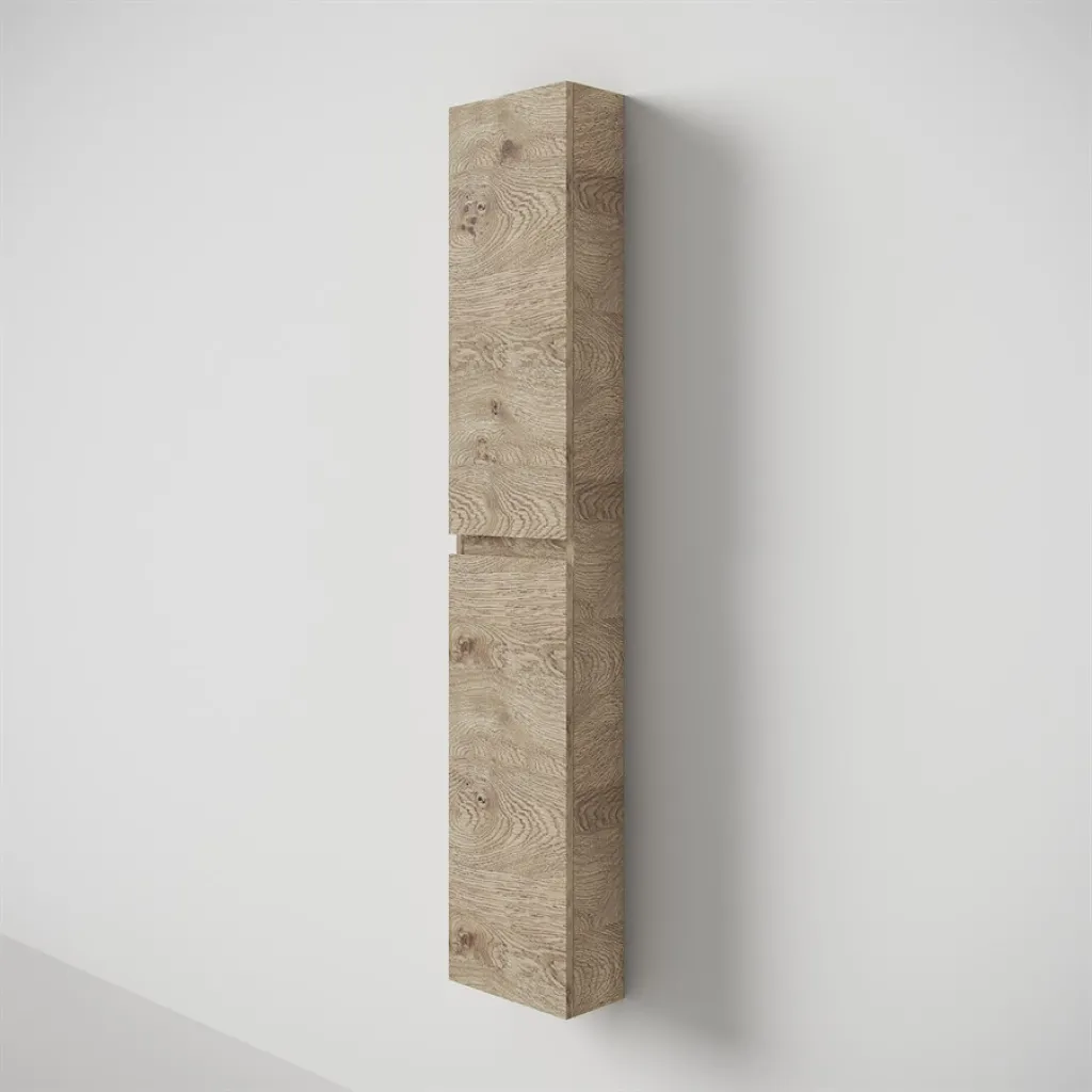 Copenhagen Front - 162x30x15 cm Tall cabinet, Raw Wild Oak