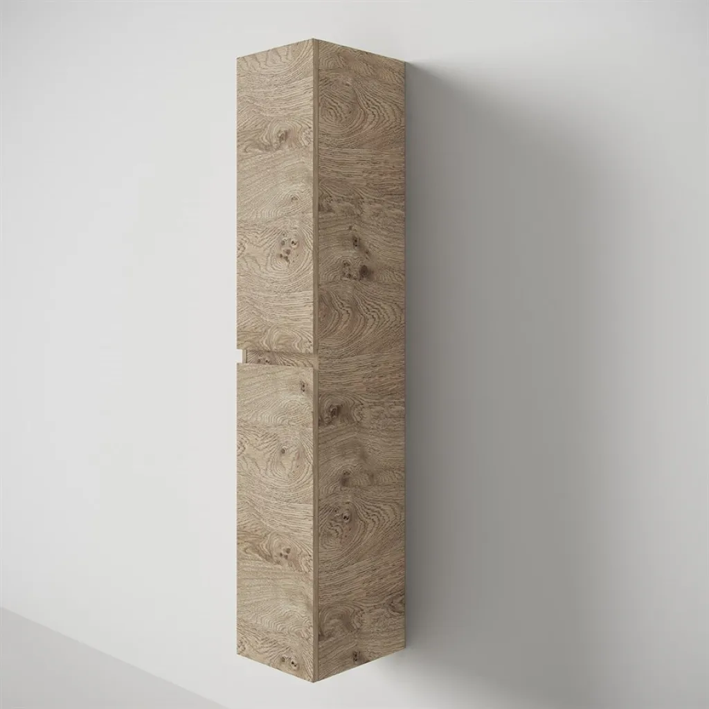 Copenhagen Front - 162x30x35 cm Tall cabinet, Raw Wild Oak