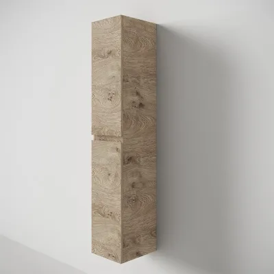 Copenhagen Front - 162x30x35 cm Tall cabinet, Raw Wild Oak