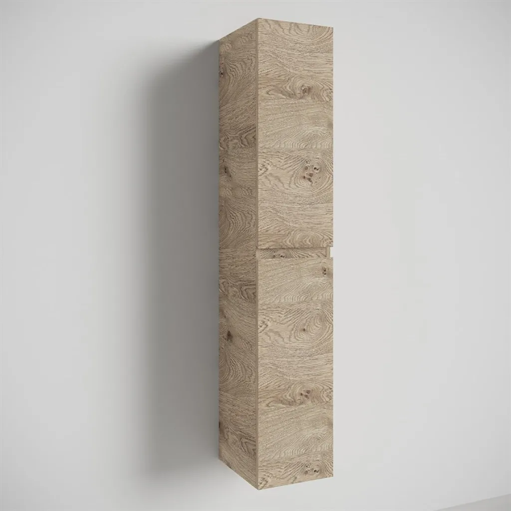 Copenhagen Front - 162x30x35 cm Tall cabinet, Raw Wild Oak