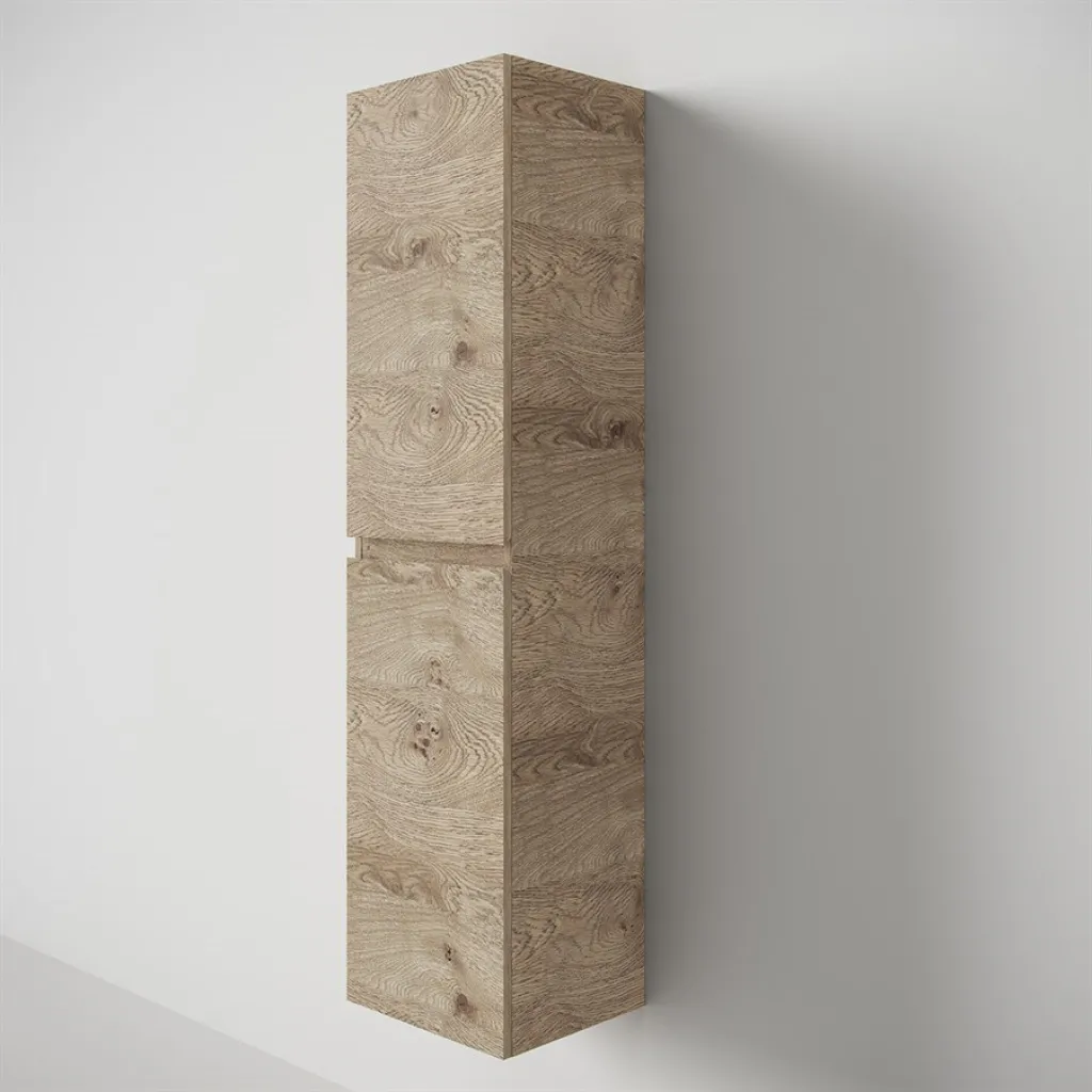 Copenhagen Front - 162x40x35 cm Tall cabinet, Raw Wild Oak