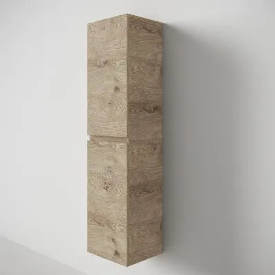 Copenhagen Front - 162x40x35 cm Tall cabinet, Raw Wild Oak