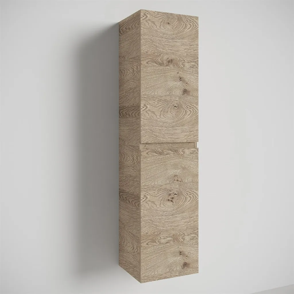 Copenhagen Front - 162x40x35 cm Tall cabinet, Raw Wild Oak