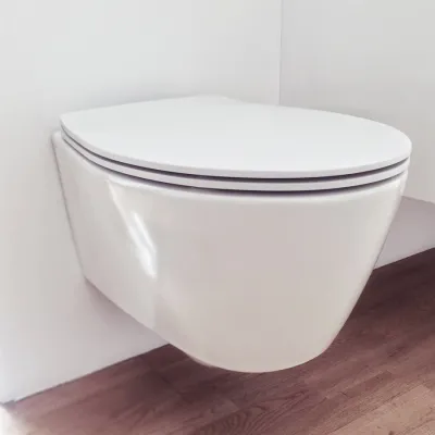 Spazio LFT18 - Wall-hung toilet, Matt White