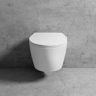 Spazio LFT18 - Wall-hung toilet, Matt White