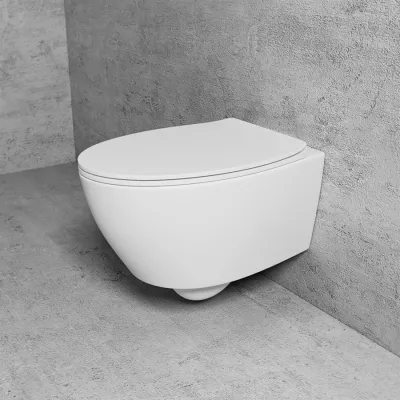 Spazio LFT18 - Wall-hung toilet, Matt White