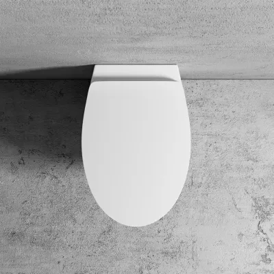 Spazio LFT18 - Wall-hung toilet, Matt White