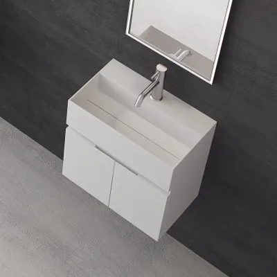 Compact 06 - Laundry cabinet 50x30, Matte White SolidTec®