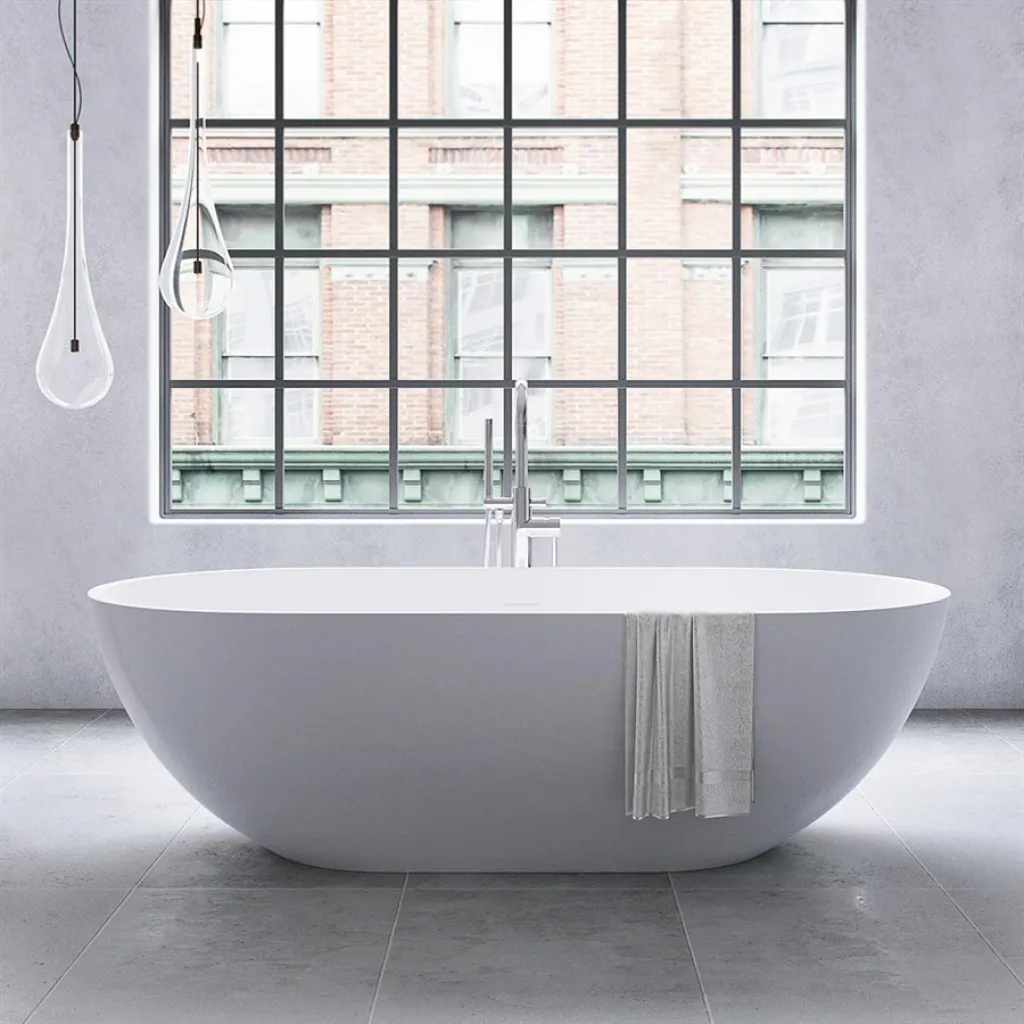 Pulcher® Mood 178 - Bathtub 178x88, Matte White SolidTec®
