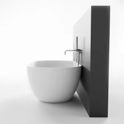 Pulcher® Mood 155 - Bathtub 155x77, Matt White SolidTec®