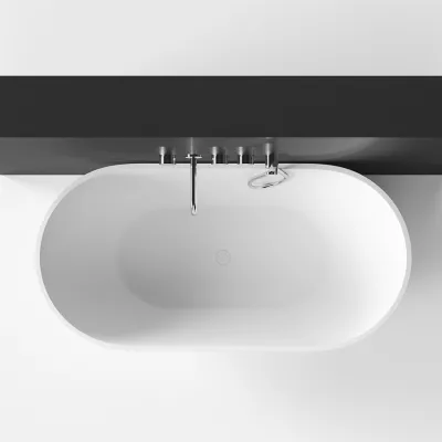 Pulcher® Mood 155 - Bathtub 155x77, Matt White SolidTec®