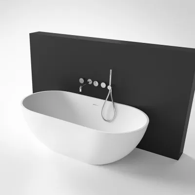 Pulcher® Mood 155 - Bathtub 155x77, Matt White SolidTec®