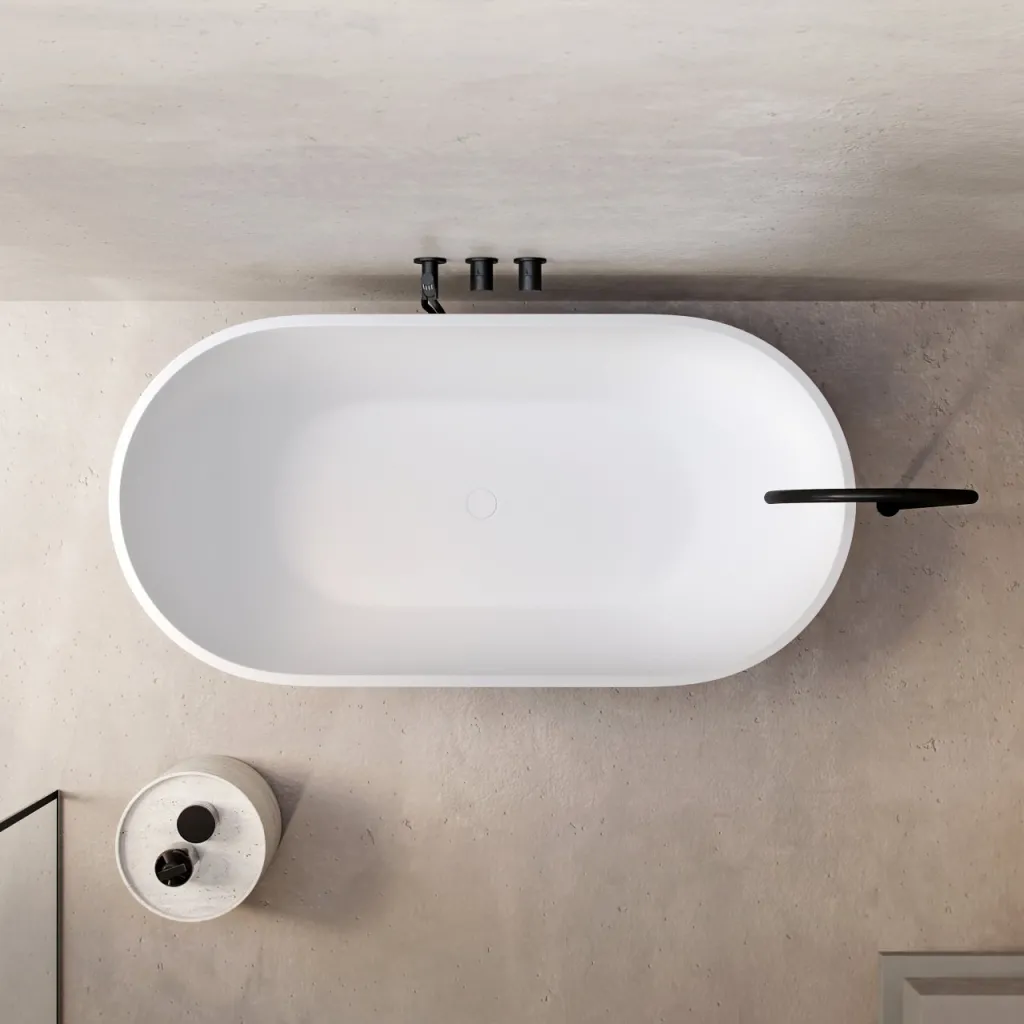 Pulcher® Mood 155 - Bathtub 155x77, Matt White SolidTec®