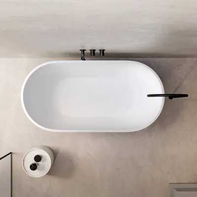 Pulcher® Mood 155 - Bathtub 155x77, Matt White SolidTec®