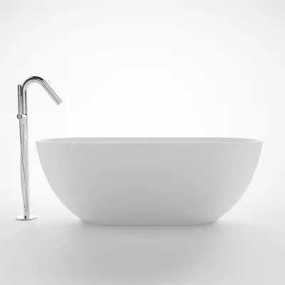 Pulcher® Mood 165 - Bathtub 165x78, Matt White SolidTec®