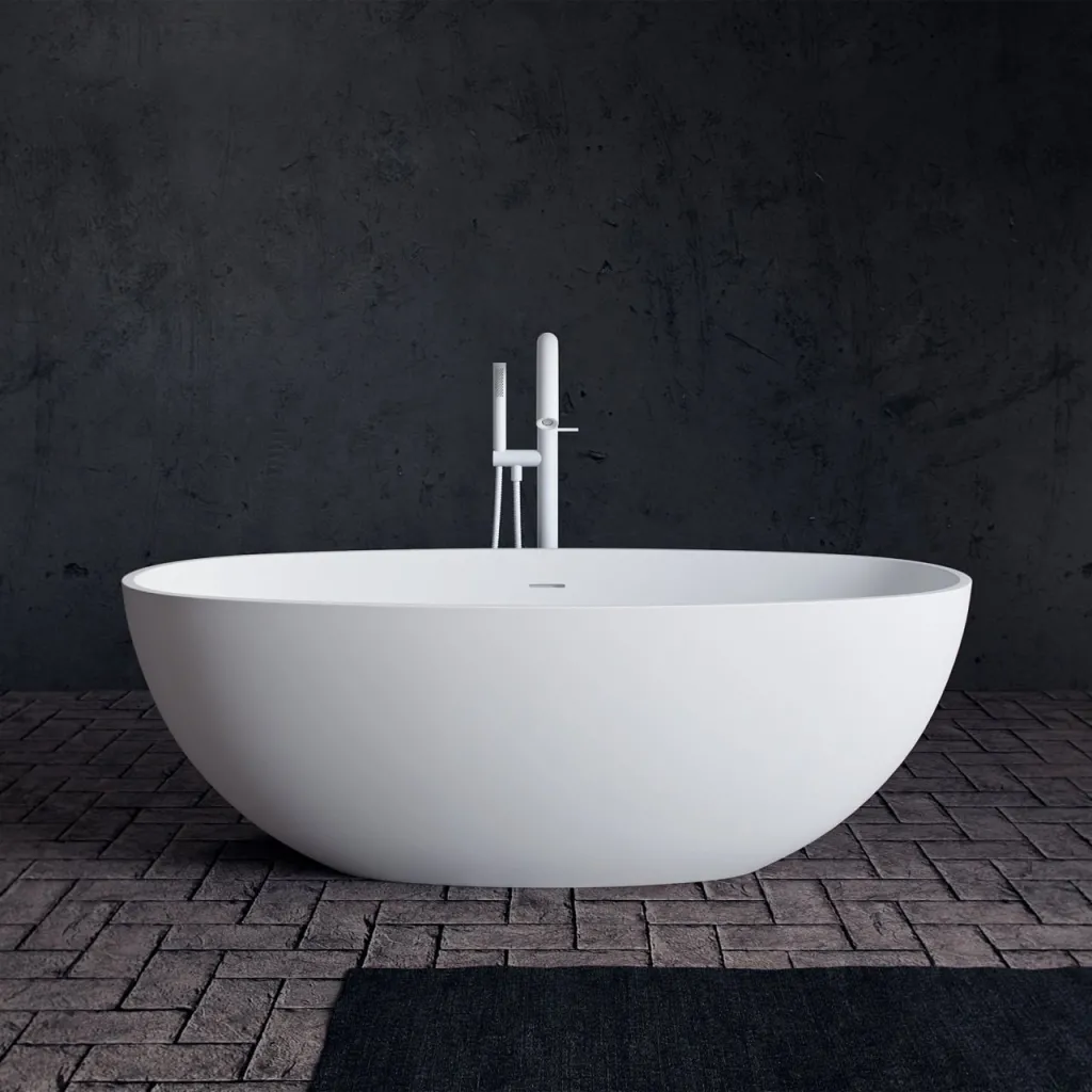 Pulcher® Mood 165 - Bathtub 165x78, Matt White SolidTec®