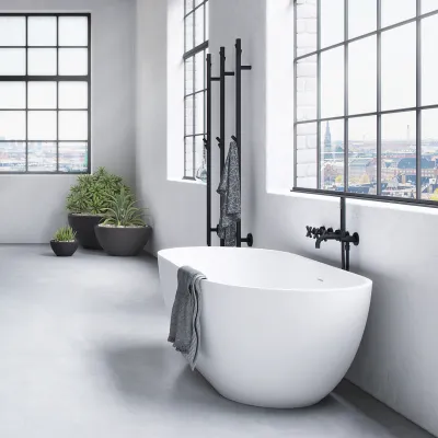 Pulcher® Mood 165 - Bathtub 165x78, Matt White SolidTec®