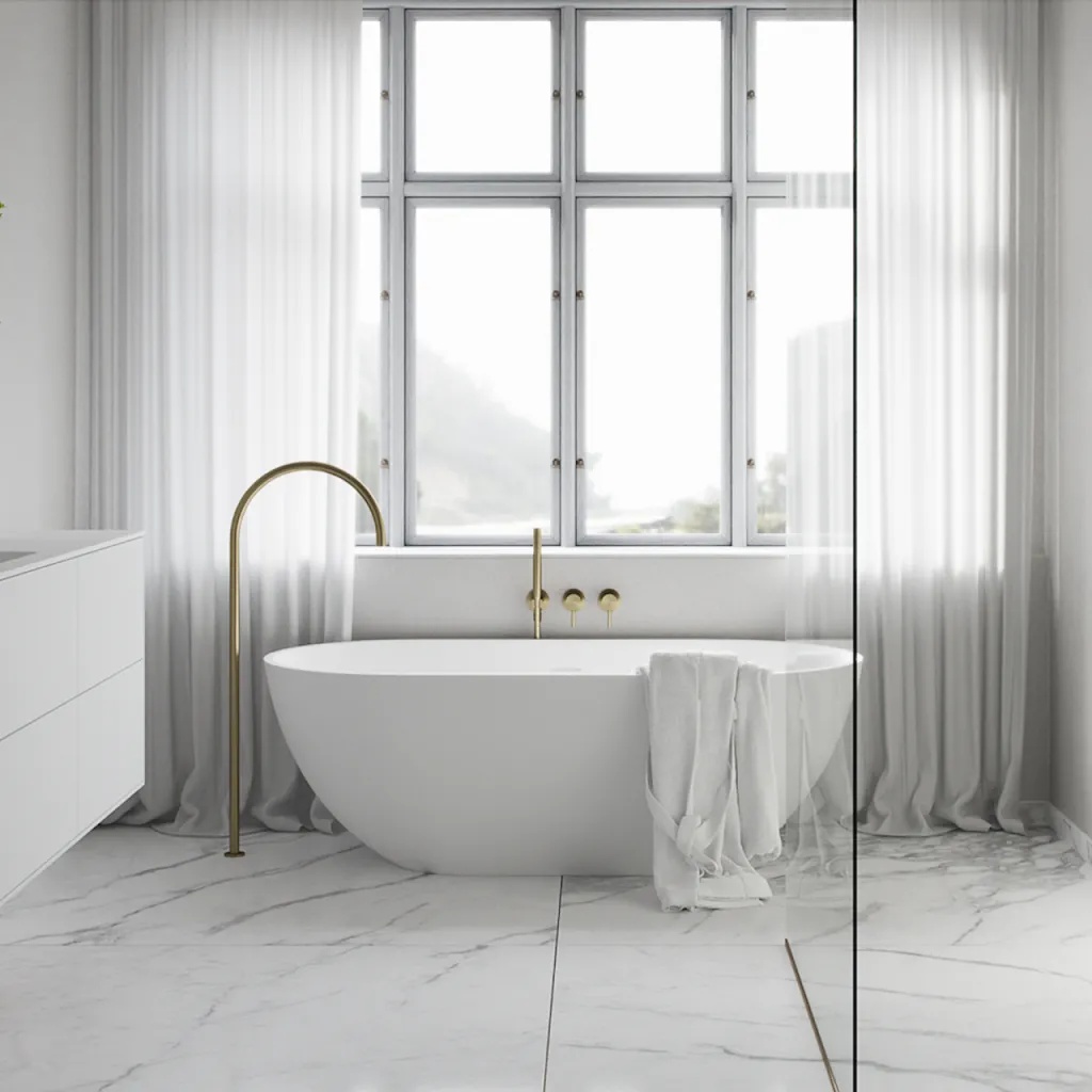 Pulcher® Mood 165 - Bathtub 165x78, Matt White SolidTec®