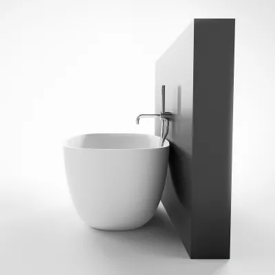 New Deep 170 - Bathtub 170x72, Solid Matte White SolidTec®