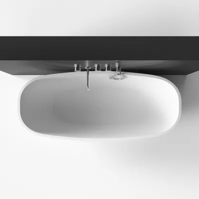 New Deep 170 - Bathtub 170x72, Solid Matte White SolidTec®