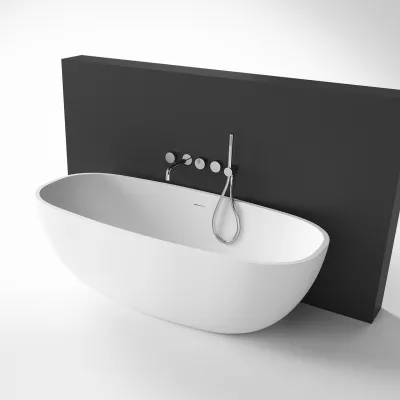New Deep 170 - Bathtub 170x72, Solid Matte White SolidTec®
