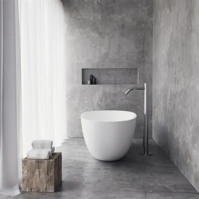 Boheme XL 150 - Bathtub 150x76, Solid Matt White SolidTec®