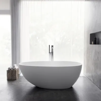 Boheme XL 150 - Bathtub 150x76, Solid Matt White SolidTec®