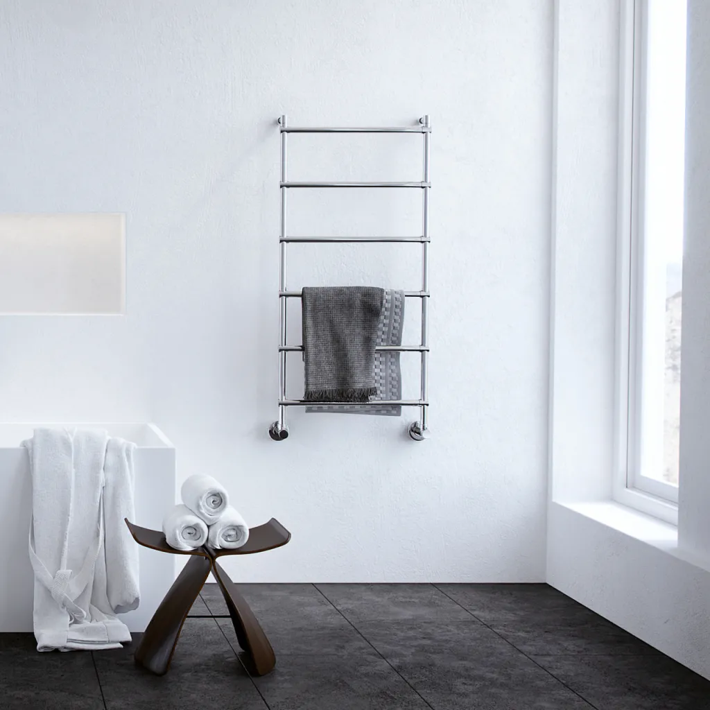 Vetro DeLuxe 442/6 - Water-borne Towel Rail, Chrome