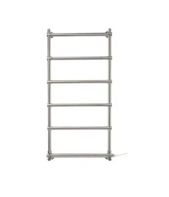 Vetro DeLuxe 442/6 - Water-borne Towel Warmer, Brushed Steel