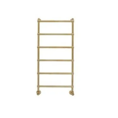 Vetro DeLuxe 442/6 - Water-borne Towel Rail, Polished Brass Natural