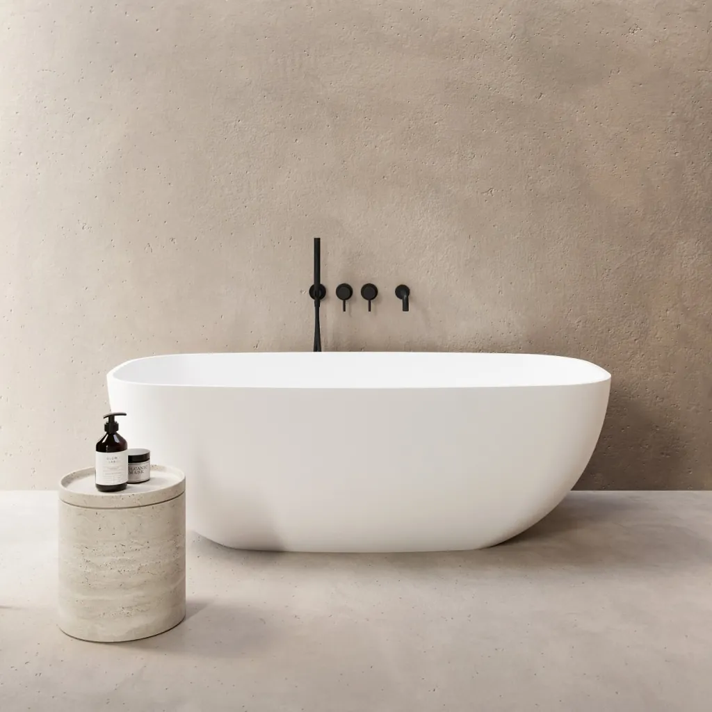 New Deep 162 - Bathtub 162x80, Solid Matt White SolidTec®