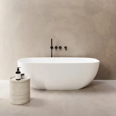 New Deep 162 - Bathtub 162x80, Solid Matt White SolidTec®