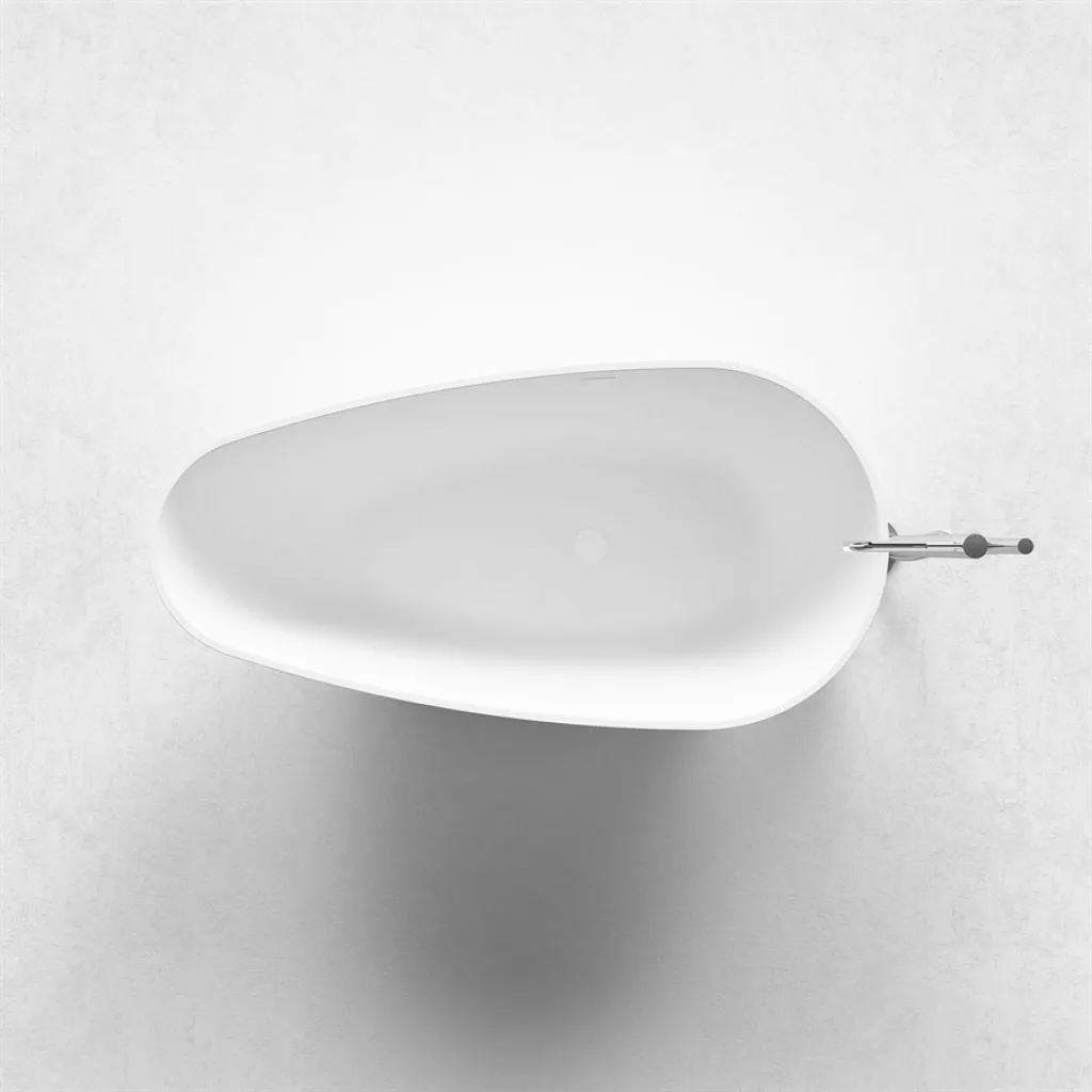 Boheme XL 160 - Bathtub 160x80, Solid Matt White SolidTec®