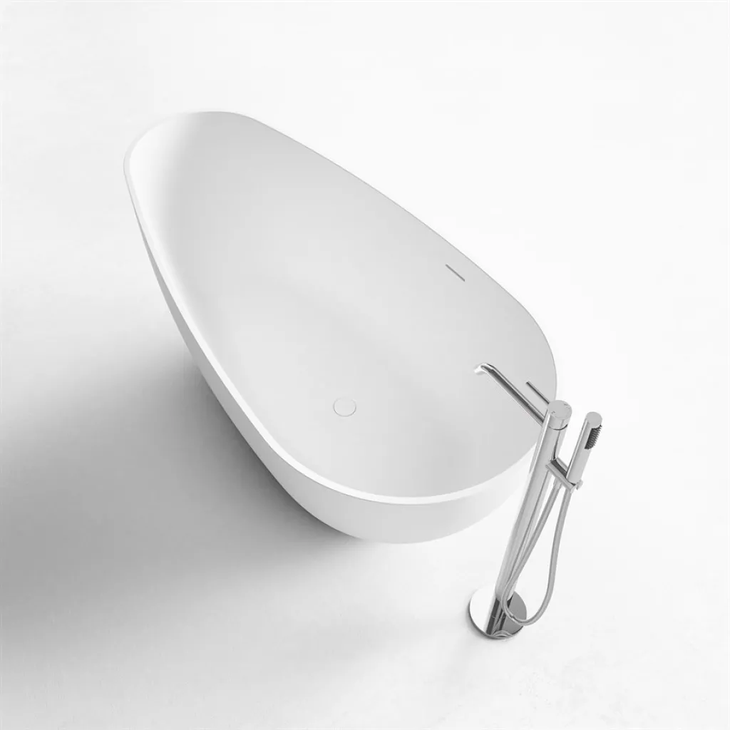 Boheme XL 160 - Bathtub 160x80, Solid Matt White SolidTec®