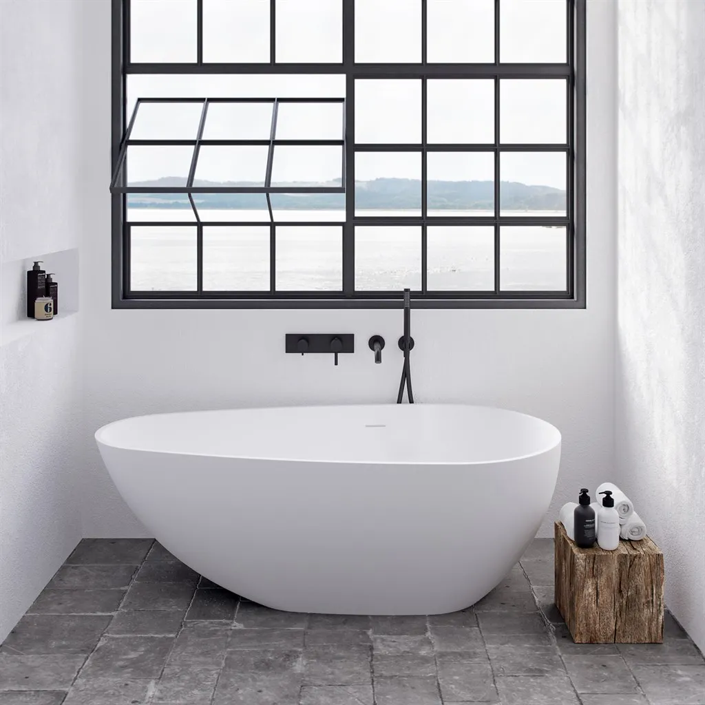 Boheme XL 160 - Bathtub 160x80, Solid Matt White SolidTec®