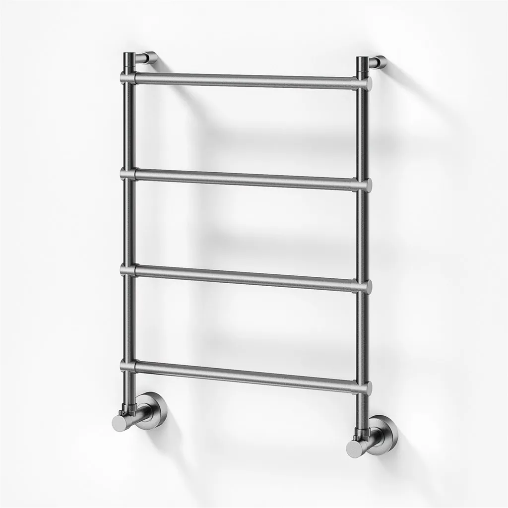 Vetro DeLuxe 442/4 - Water-borne Towel Warmer, Brushed Steel
